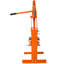 Presse d'atelier hydraulique de 6 tonnes à cadre en A, de table, en acier au carbone et au manganèse, orange, monobloc, avec 3 réglages de hauteur et plaques de pression-136331759