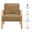 Chaise d'appoint rembourrée en similicuir Lunet-2028224516-2028224518