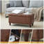 Repose-pieds en cuir Gagny-11562931
