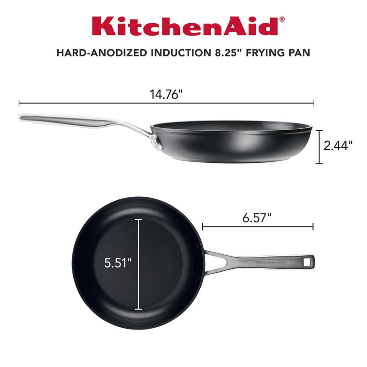 KitchenAid Stainless Steel Nonstick Induction Frying Pan, 8-Inch