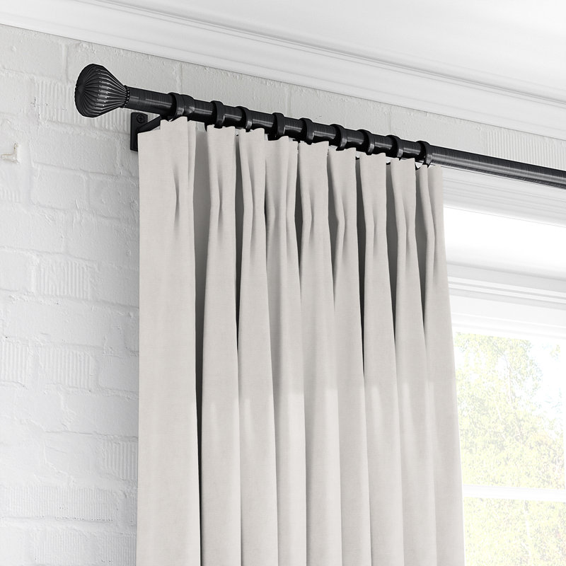 Rideau simple obscurcissant Plush, l 20 po x L 144 po, Ivoire