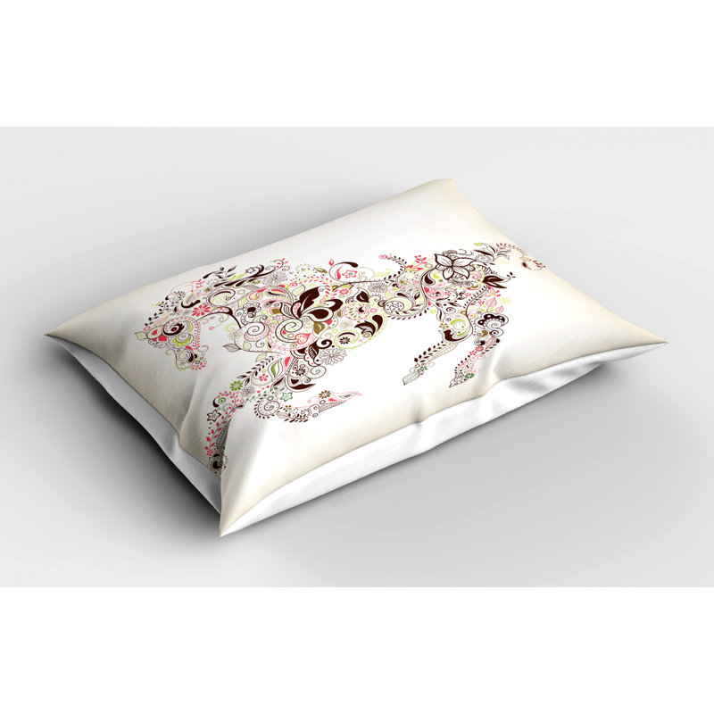 Polyester Floral Sham Set, Twin