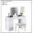 Contemporary Style Vanity Set With 3Mm Mirror, LED Lights, Storage Drawers, Wooden Glides, And Padded Stool For Bedroom