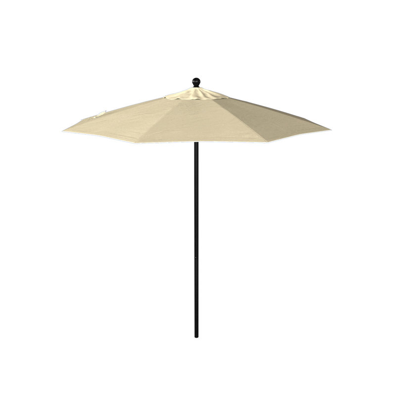 Parasol de marché 90 po Aneesaa, Pierre noire, Beige antique