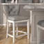 Elegant Upholstered Swivel Bar Stool with Back