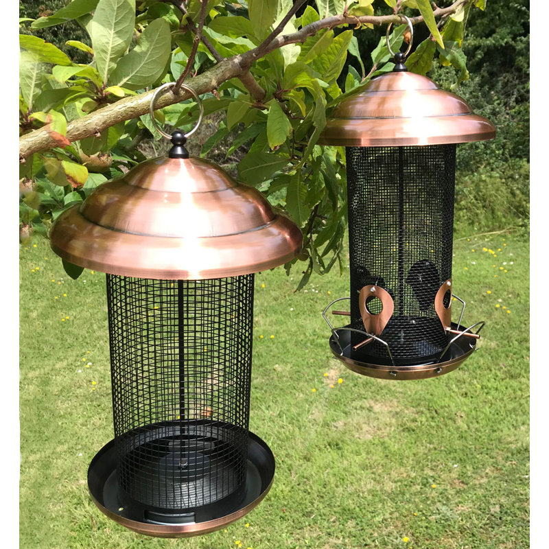 Evanoff Metal Hanging Tube Bird Feeder