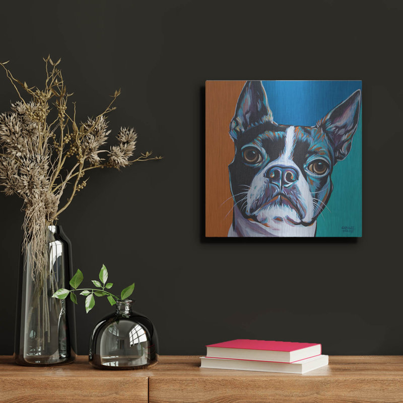 «Dog Friend III» par Carolee Vitaletti, H 12 po x l 12 po