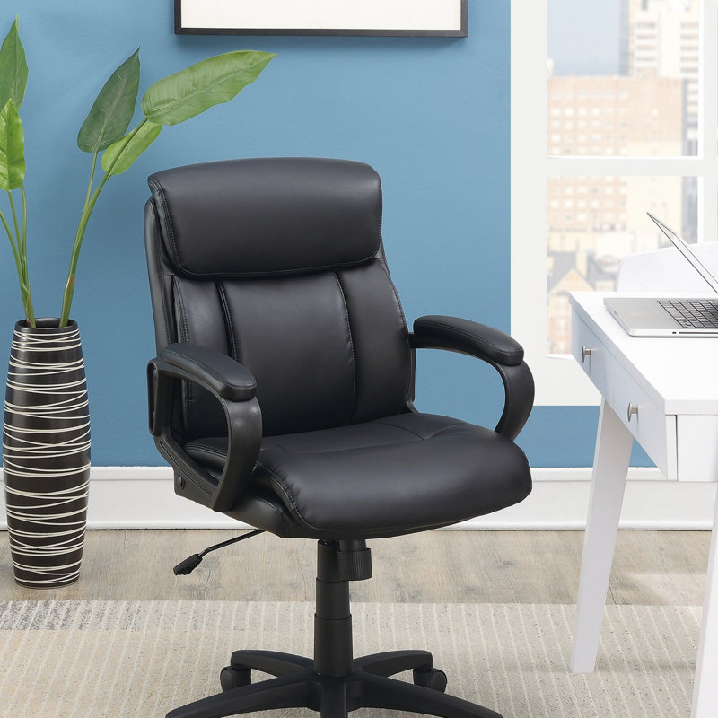 Chaise de bureau rembourrée à dossier standard
