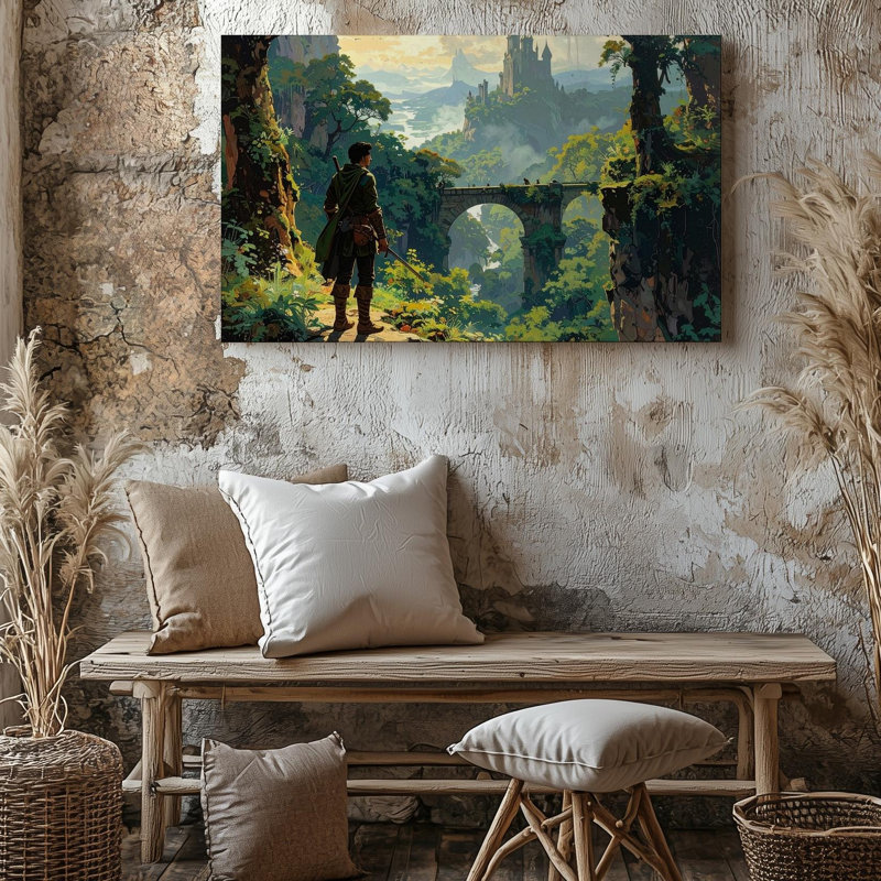 Toile Lone Traveller Fantasy, H 9 po x l 12 po