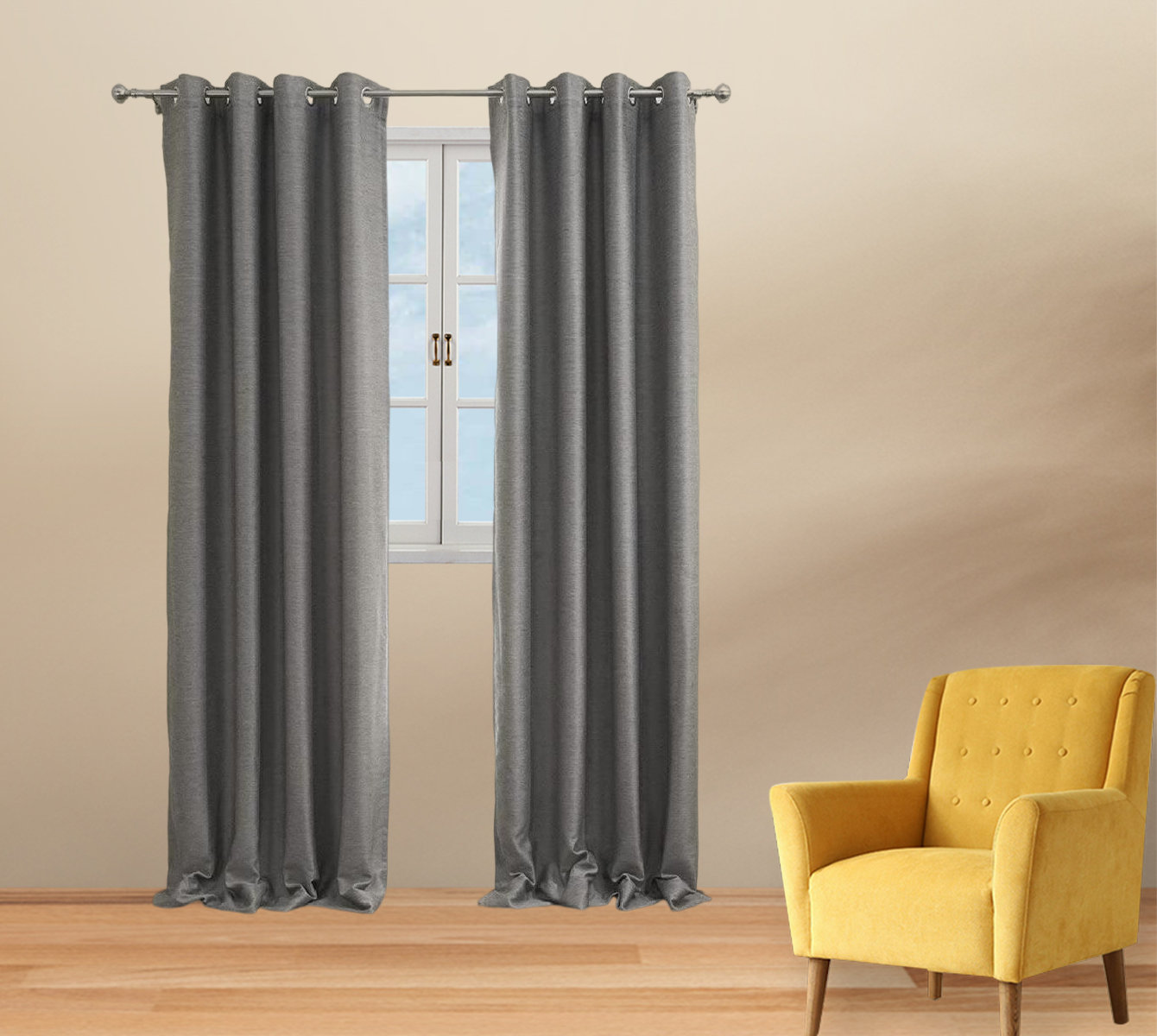 S-Fold Linen Curtain Panel - Suitable for Rings and Hooks or Track –  3HLinen Australia