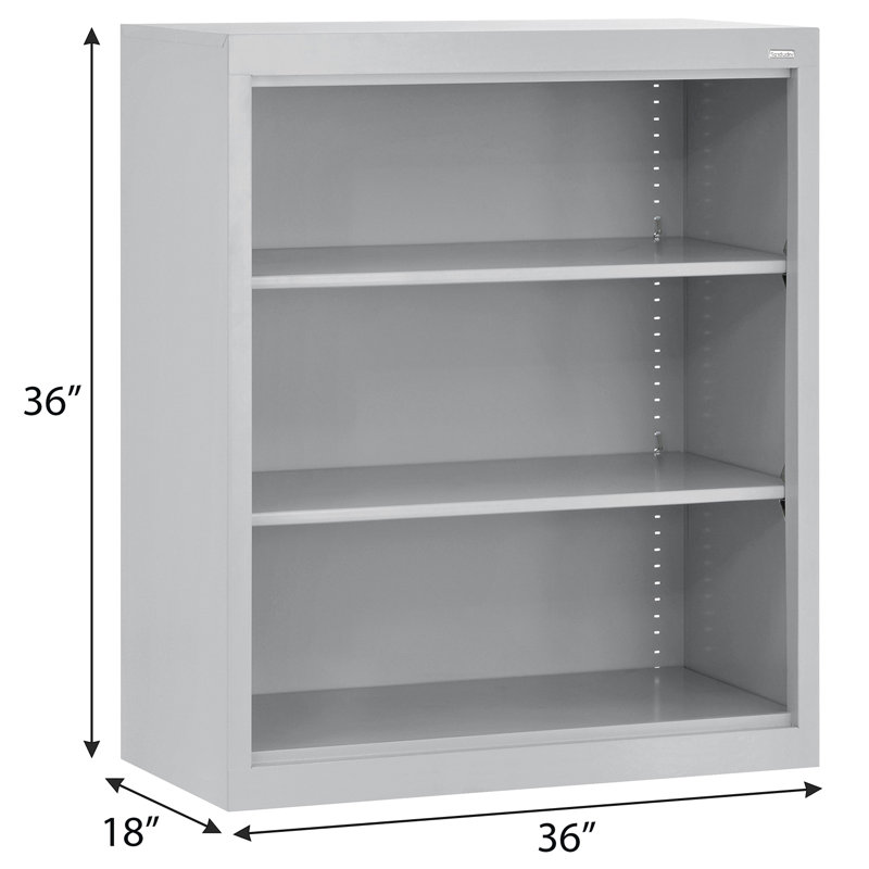 Steel Single Storage Cabinet ( 36'' H x 36'' W x 18'' D), Dove Gray