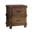 Table de chevet 2 chambres à coucher avec superbe finition en bois de chêne antique pour une atmosphère paisible