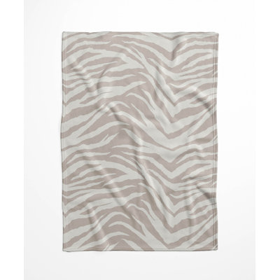 Zebra Patch Velveteen Fleece Blanket
