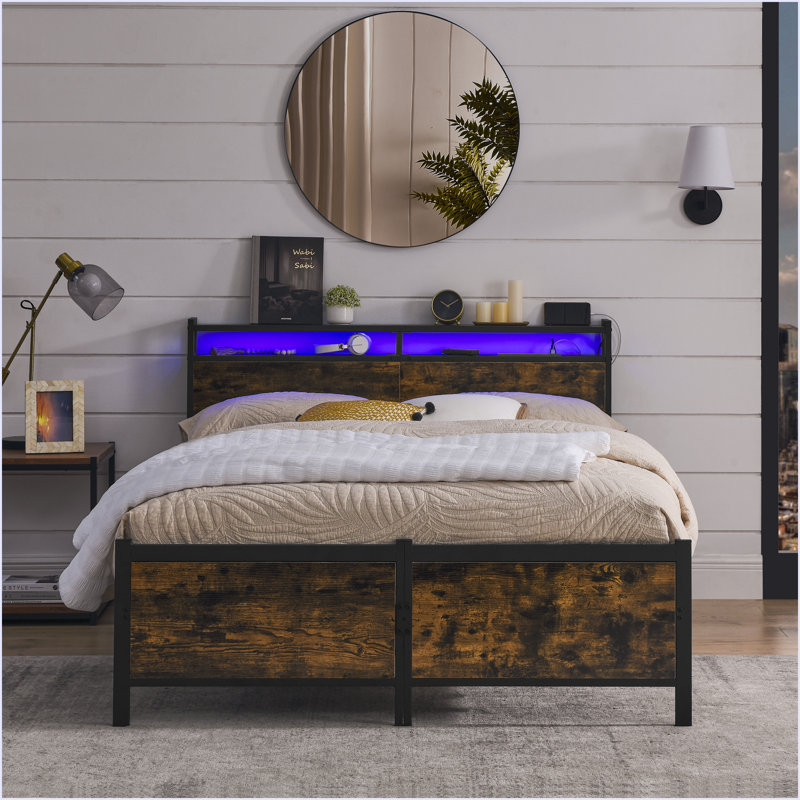 Structure de lit double, Black