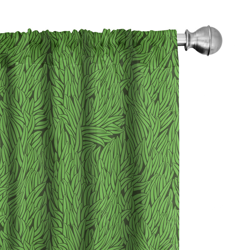 Semi-Sheer Rod Pocket Curtain Panels, 28" x 95"