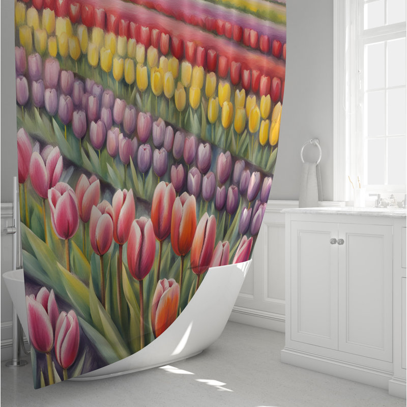 Rideau de douche Floral, H 72 po x l 70 po