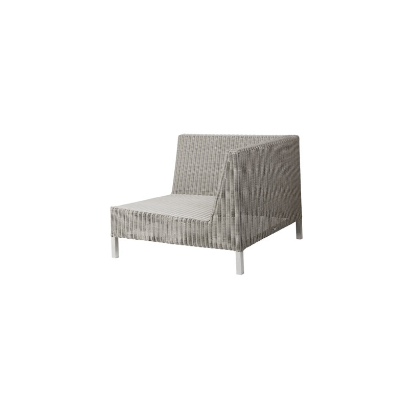 Connect Outdoor Wicker Reversible Patio Sectional with Cushions, Right Hand Facing, Taupe