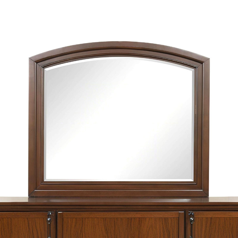 Miroir moderne pour commode, H 42 po x l 36 po, Cerisier, Harwich