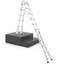 Aluminium Lightweight Folding Extension Ladder-1991197946-1991197949