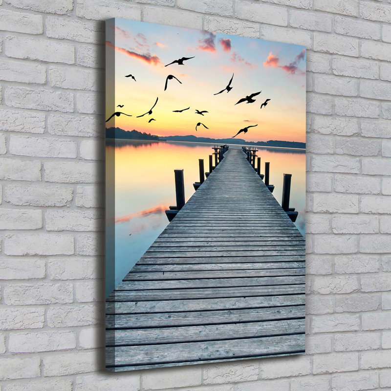 Wooden Pier - Wrapped Canvas Print