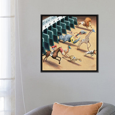 « animal course », reproduction d’art sur toile tendue