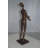 Abstract Of Nude Girl Standing Bronze Statue -  Size: 6"L X 6"W X 24"H.