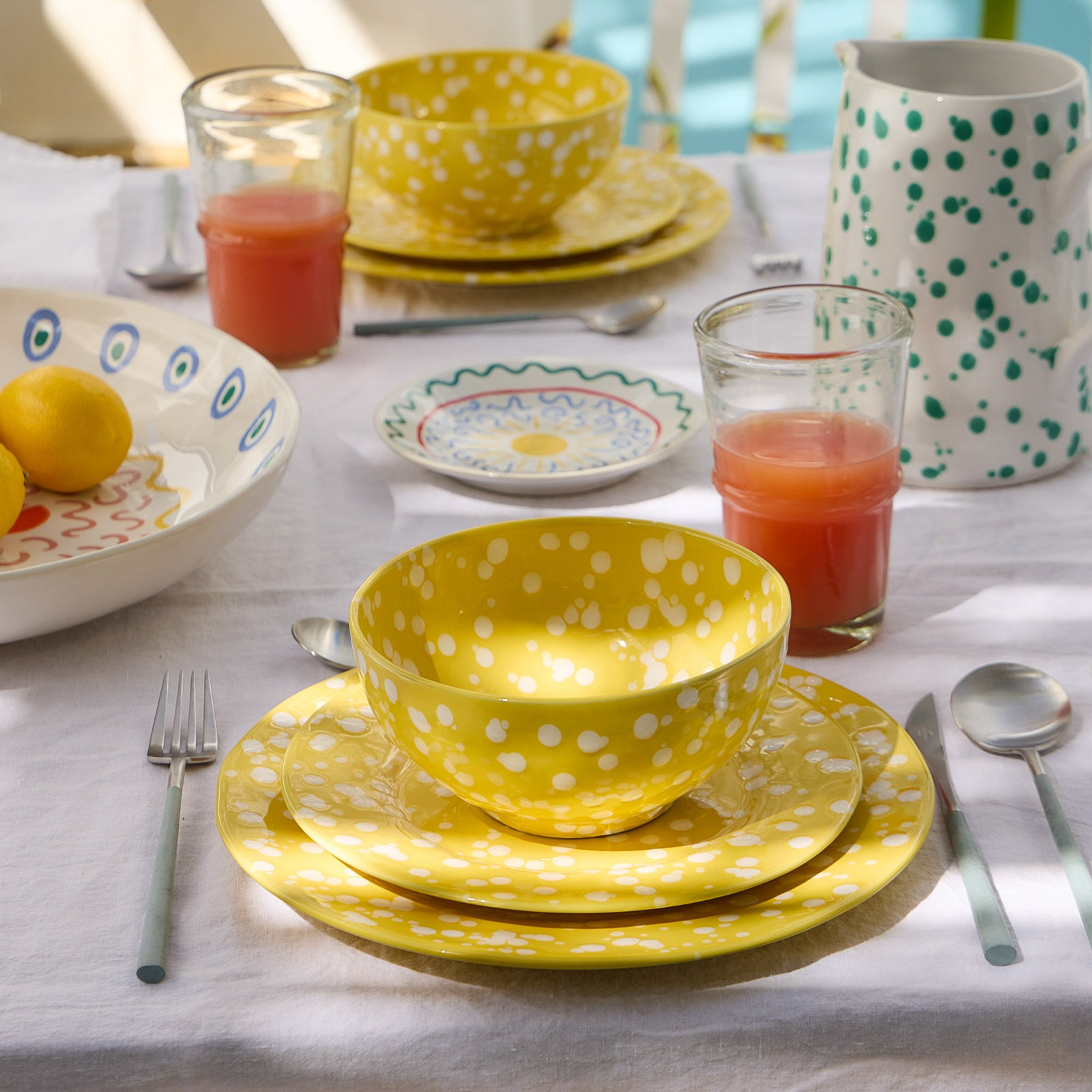 Rafaela Dinner Plates, Chamomile