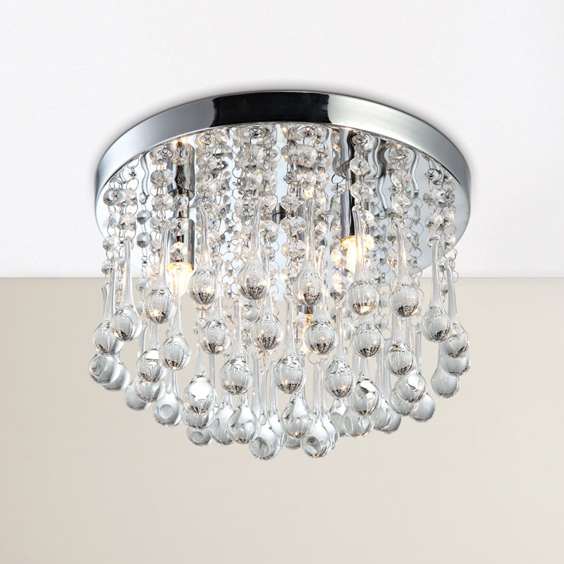 Danijah Flush Mount, Chrome