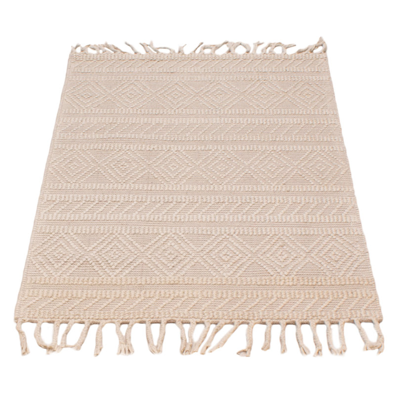 Tapis rectangulaire en laine 4 pi x 5 pi 6 po Kirisa