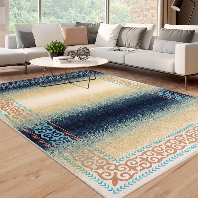 Jonce Washable Geometric Indoor Rug