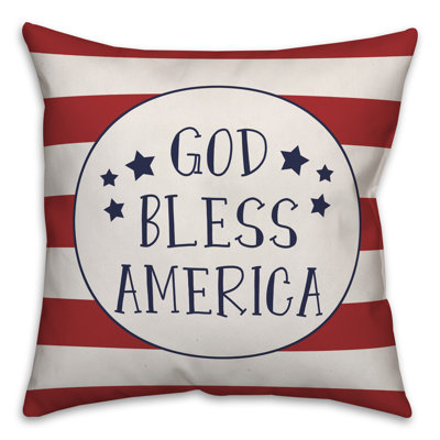  Coussin intérieur / extérieur God Bless America