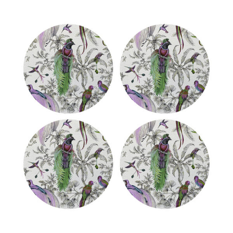 Sous-verres Audubon Exotica, Vert lilas