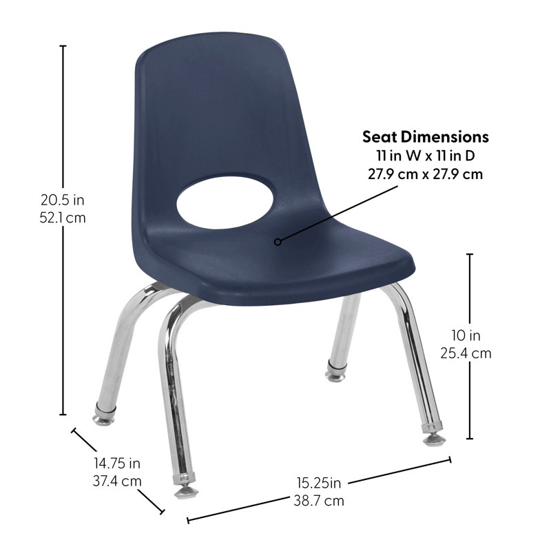 Chaise de classe empilable, Navy