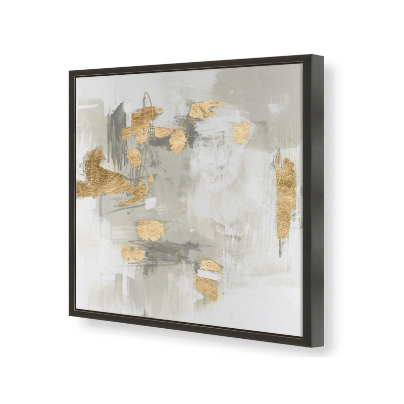 «Taupe Shimmer I» par June Erica Vess, reproduction d'art, H 12 po x l 12 po, Noir