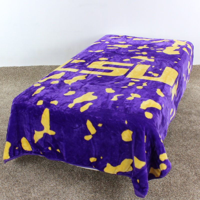 NCAA Knitted Throw Blanket, Louisiana State University