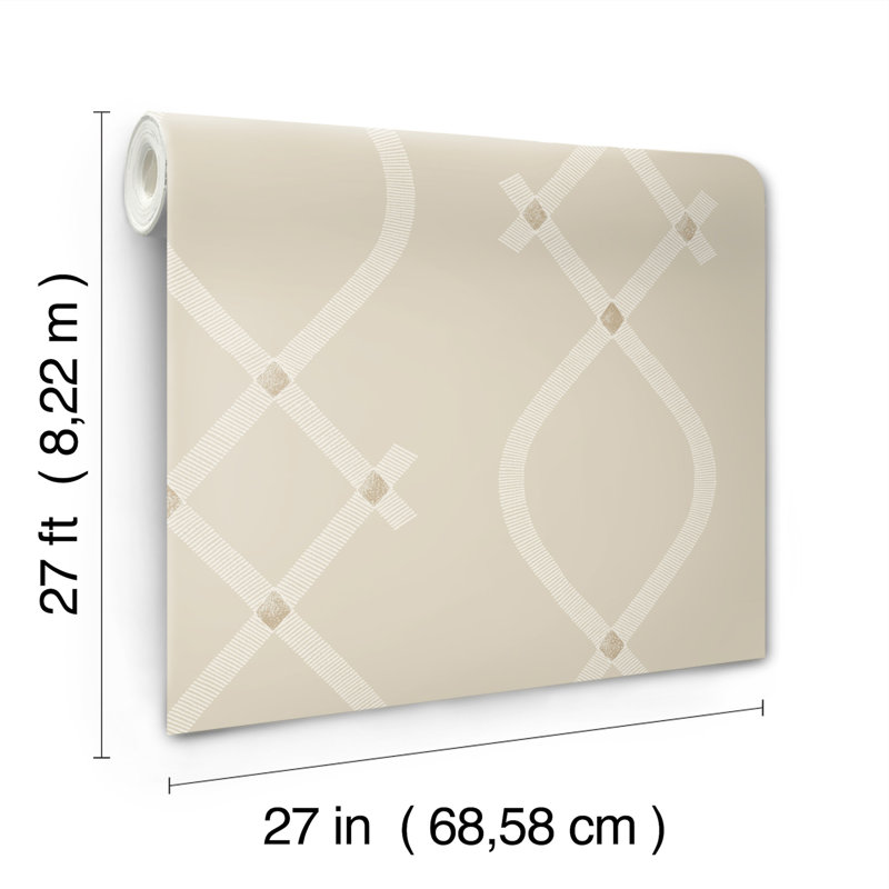 Ellena  Wallpaper, Beige