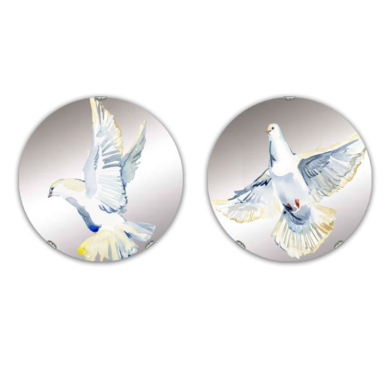 Ensemble de 2 miroirs sans cadre