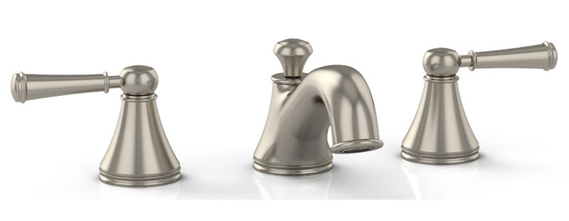 Vivian Widespread Bathroom Faucet with Drain Assembly, Brushed Nickel