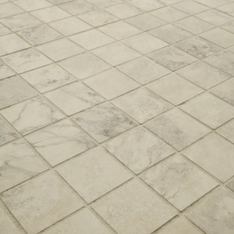 Royce 12 in. x 12 in. Matte Ceramic Mosaic Floor and Wall Tile, Dune