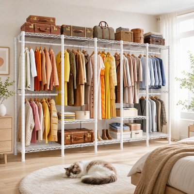 224 cm Adjustable Clothes Rack