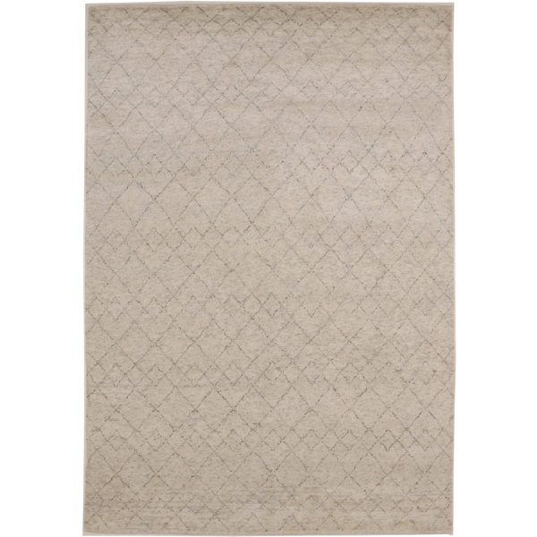 Foundry Select Hand Knotted Wool Geometric Rug | Wayfair