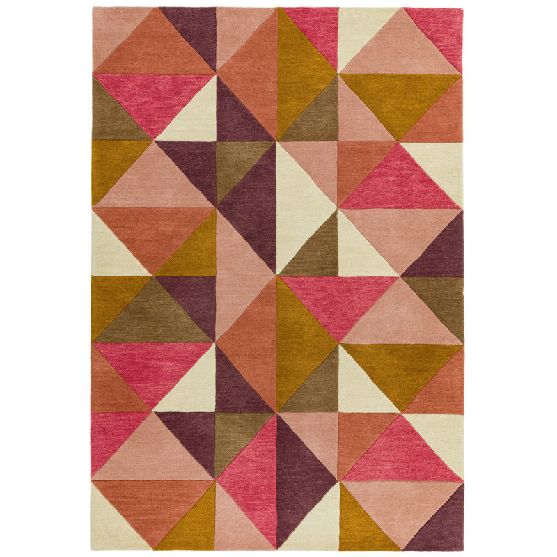 Jacinda Geometric Wool Hand Tufted Area Rug, Rectangle 200 x 290cm