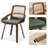 Adjoa 18.5'' H Tufted Faux Leather Upholstered Armchair-1882665847