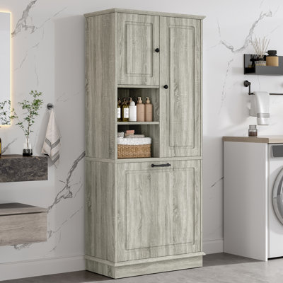Tall Storage Cabinet with Adjustable Shelves