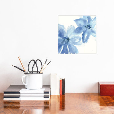 Cobalt Clematis II by Chris Paschke - Wrapped Canvas Painting