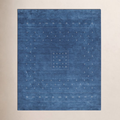 Simi Hand-Woven Geometric Cotton Wool Rug