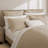 King 3 Piece Cotton Quilt Set Linen