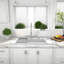 Évier de cuisine en composite blanc à quartz encastré 33 po x 22 po - Grand bol simple, résistant aux taches, quartz durable