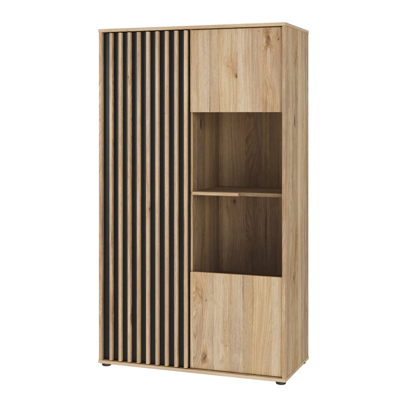Display Cabinet, Brown/Black