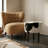 Three Pedestal Stool Black & White-375032812